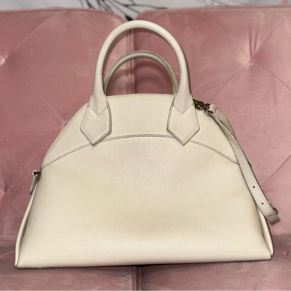 Vivienne Westwood WINDSOR MEDIUM BAG BEIGE/WHITE - Picture 3 of 12